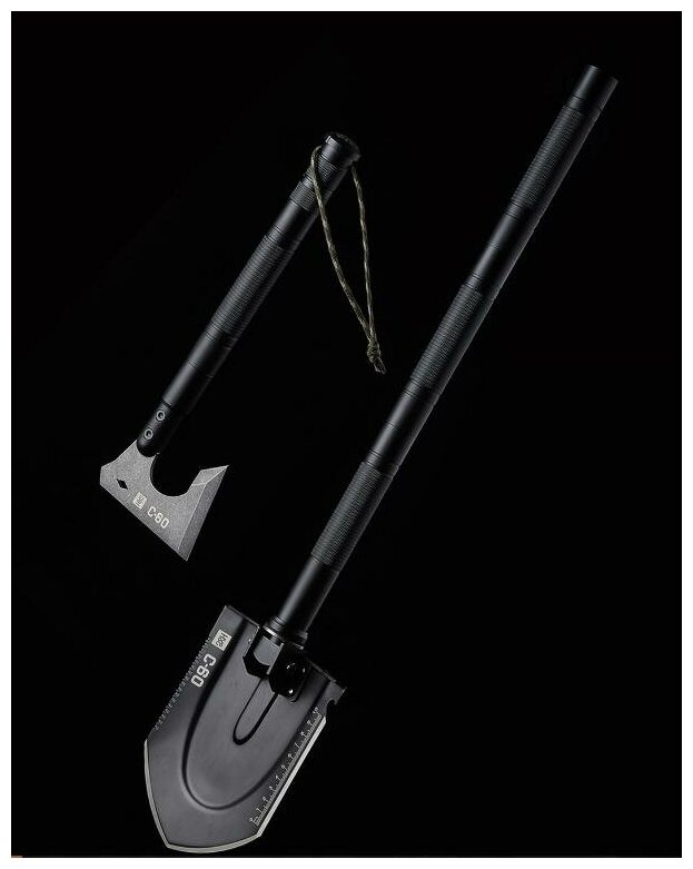Многофункциональный набор топор и лопата HuoHou, черный - HU0183 - фотография № 4
