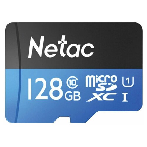 Карта памяти 128Gb - Netac microSDHC P500 NT02P500STN-128G-S карта памяти netac p500 128gb без адаптера nt02p500stn 128g s