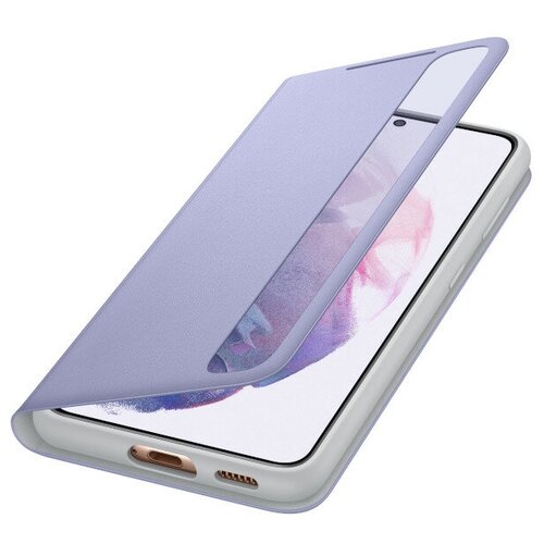 фото Чехол для samsung galaxy s21 smart clear view cover violet ef-zg991cvegru