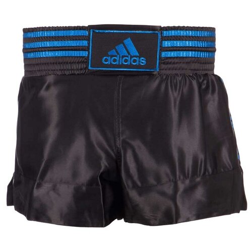 Шорты для тайского бокса Adidas Thai Boxing Short Satin черно-синие M