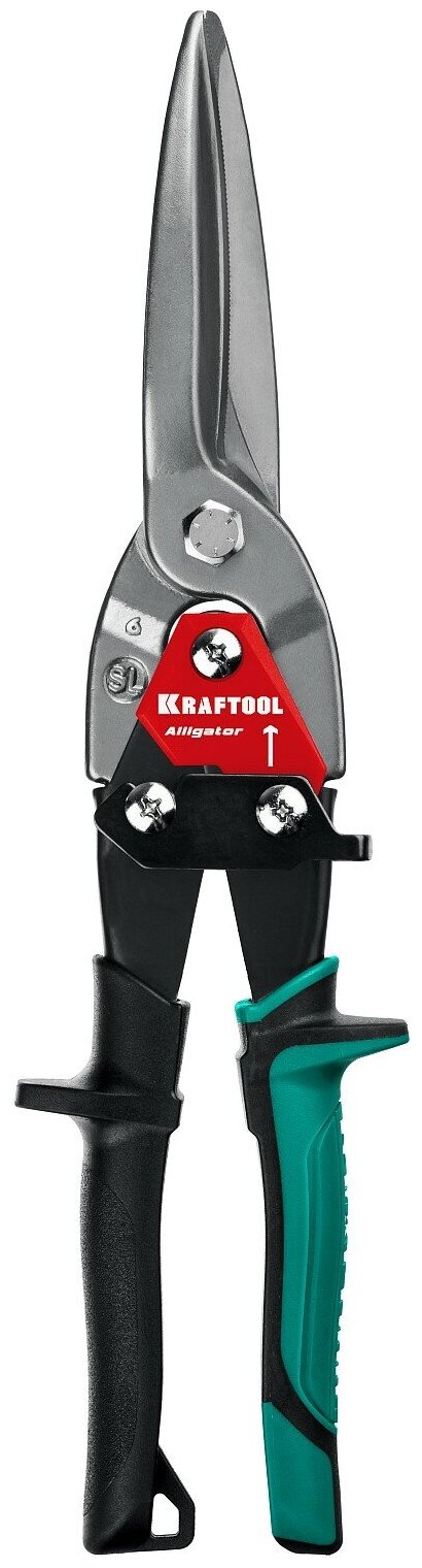 KRAFTOOL Alligator, 290 мм, прямые удлинённые ножницы по металлу (2328-SL)