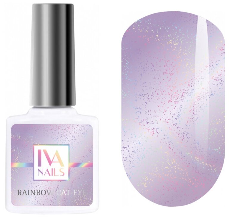 Гель-лак Кошачий глаз IVA NAILS RAINBOW CAT-EYE №03, 8 мл