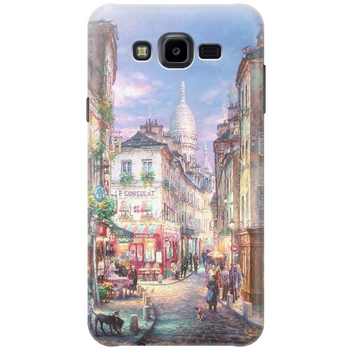 фото Re:pa накладка transparent для samsung galaxy j7 neo с принтом "пейзаж монмартра"