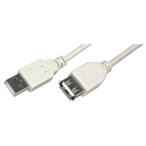 Кабель USB 2.0 AM/AF, 3 м, Rexant, сер, 18-1116 2 шт.