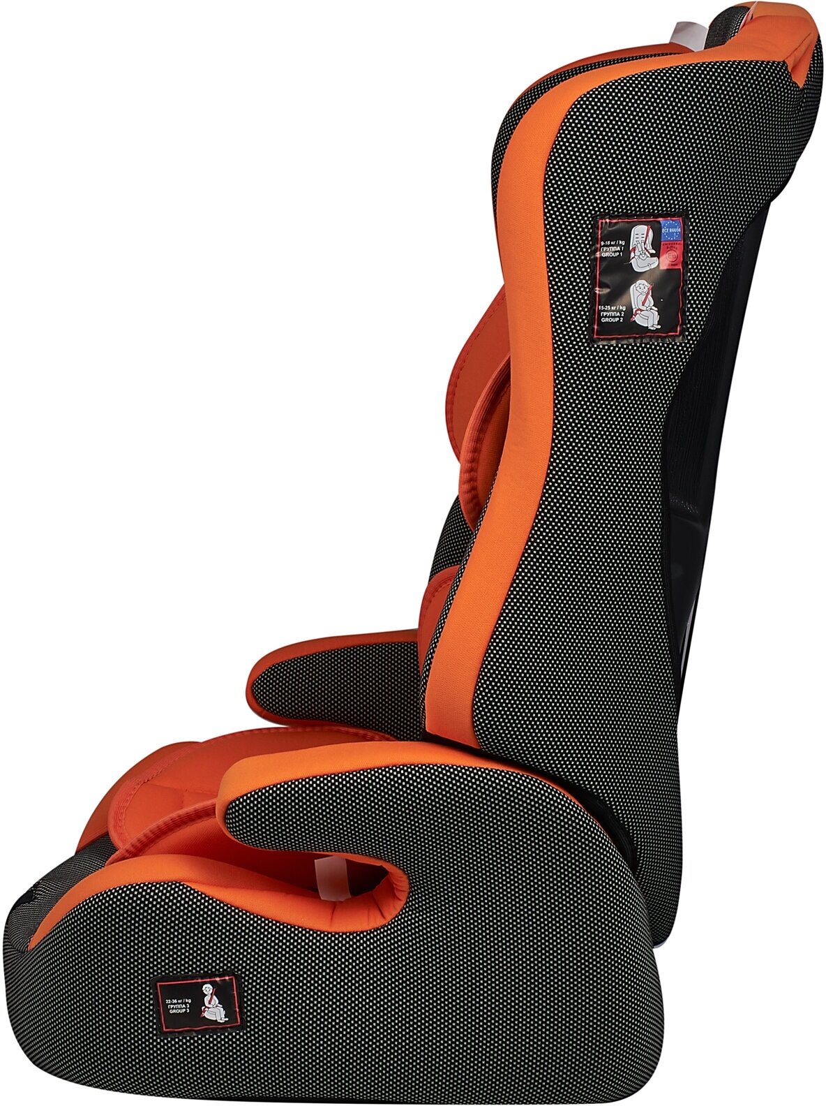 Автокресло группа 1/2/3 9-36 кг Teddy Bear 513 RF ORANGE+BLACK DOT