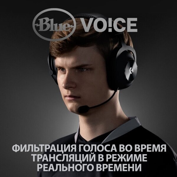 Беспроводная компьютерная гарнитура Logitech G PRO X Lightspeed, black - фотография № 10