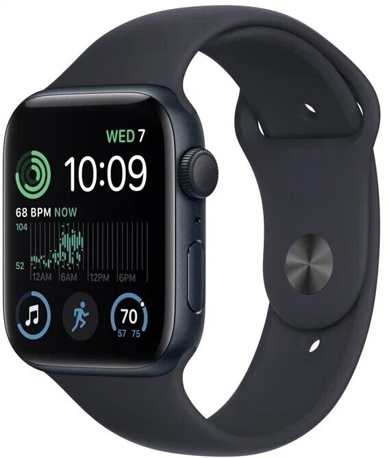 Умные часы Apple Watch Series SE Gen 2 2023 44 мм Aluminium Case GPS midnight Sport Band M/L