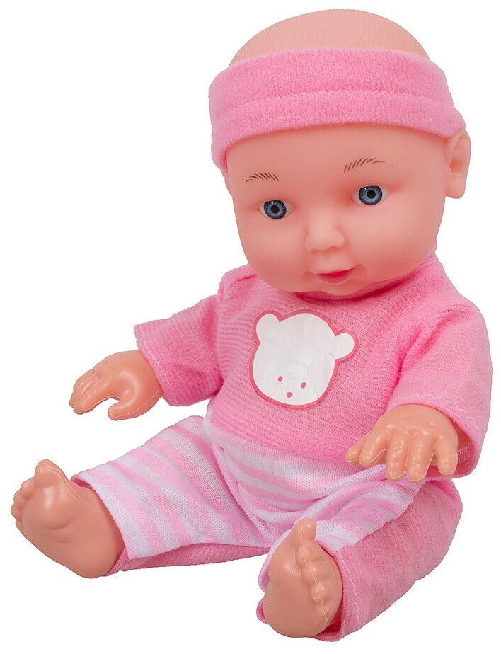 Кукла-пупс 20 см, можно купать, цвет розовый (MS09101E)