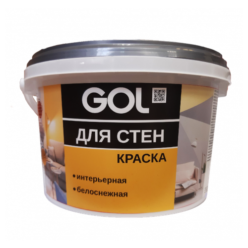 Краска GOL 6,5 кг акриловая для стен ВД-АК-1180