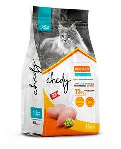 Сухой корм для кошек Chedy Sterilised Chicken 1.5 кг - фотография № 8