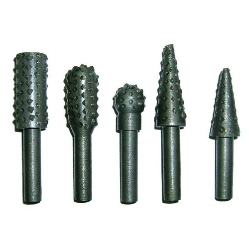 Набор шарошек по дереву 5 предметов 6 мм SKRAB 27008