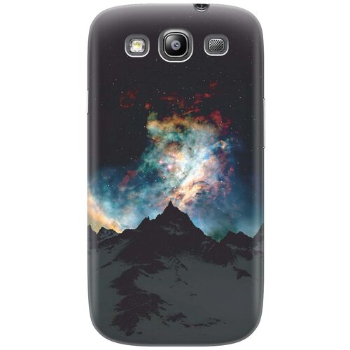 ультратонкий силиконовый чехол накладка для samsung galaxy a42 с принтом горы и звезды Ультратонкий силиконовый чехол-накладка для Samsung Galaxy S3 с принтом Горы и звезды