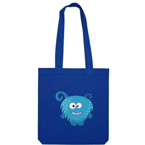 Сумка шоппер Us Basic, синий сумка синий монстрик для детей оранжевый