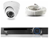 Комплект видеонаблюдения IP Ps-Link KIT-A201IP 1 камера для помещения 2Мп