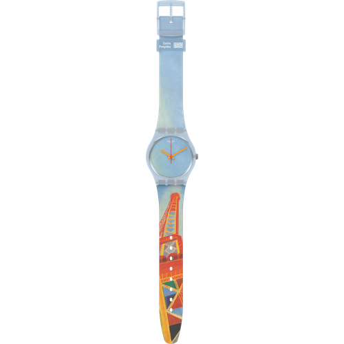 фото Наручные часы swatch наручные часы swatch eiffel tower, by robert delaunay gz357, голубой