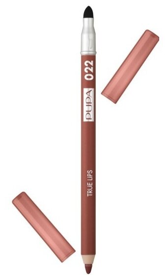 Карандаш для губ Pupa TRUE LIPS тон 022, Сливовый коричневый