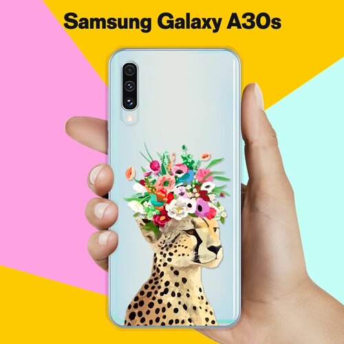 дизайнерский силиконовый чехол для самсунг галакси а70 samsung galaxy a70 темный леопард Силиконовый чехол Леопард на Samsung Galaxy A30s