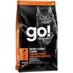 Корм Go! Skin & Coat Grain Free Salmon беззерновой для кошек с Лососем, 1.36 кг - изображение