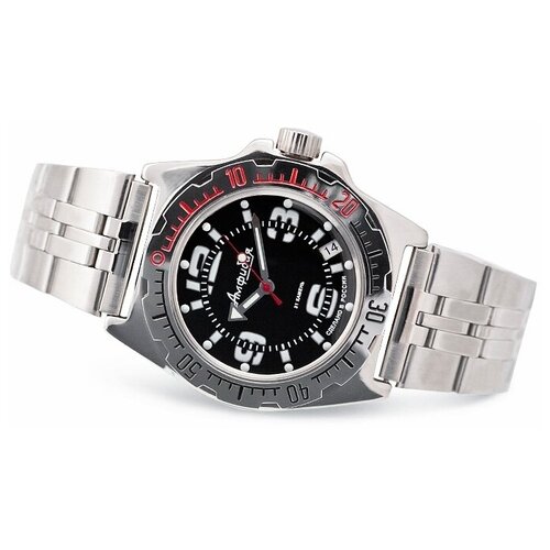 фото Наручные часы восток, серебряный, черный