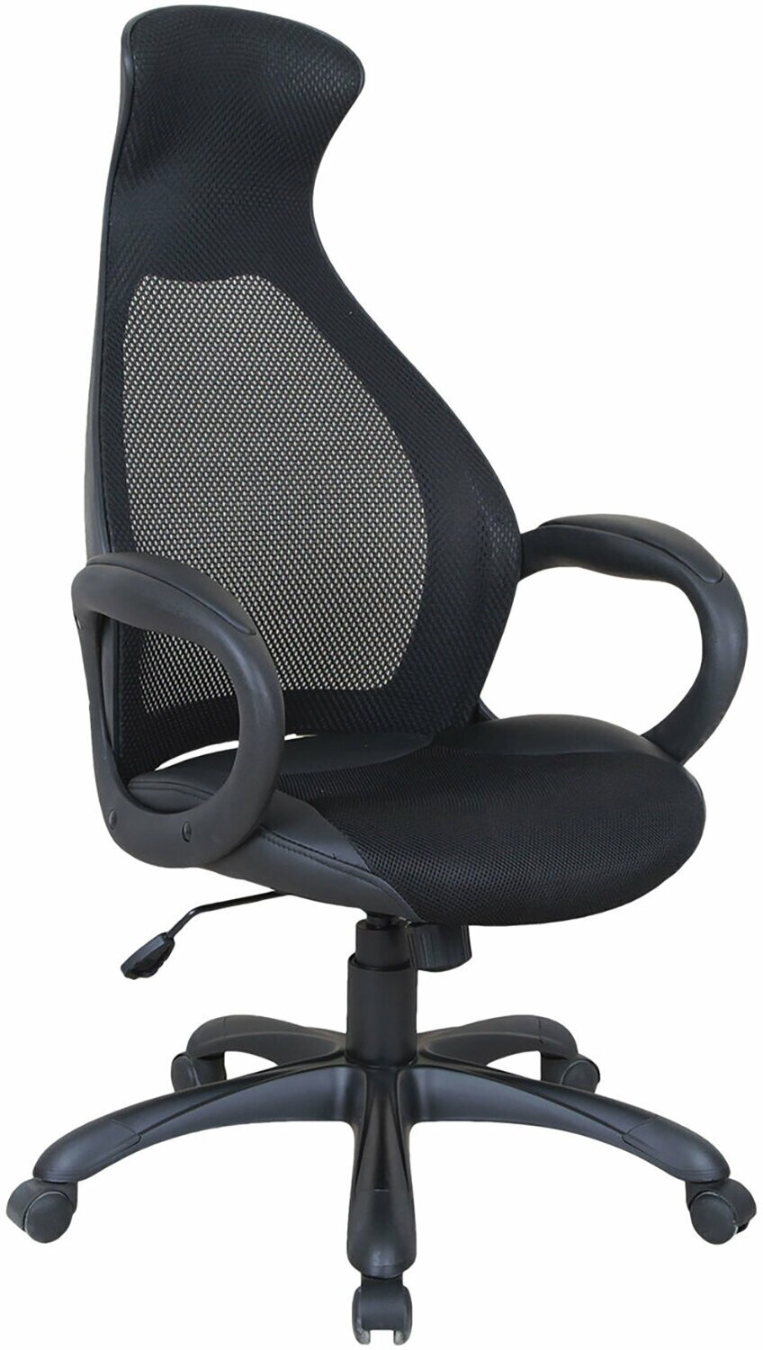 Кресло офисное Brabix Premium, "Genesis EX-517", пластик черный, ткань/экокожа/сетка черная (531574)
