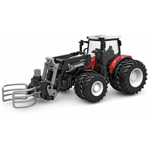 фото Р/у фермерский трактор korody с погрузчиком тюков, двойные колеса 1/24 2.4g 6ch rtr