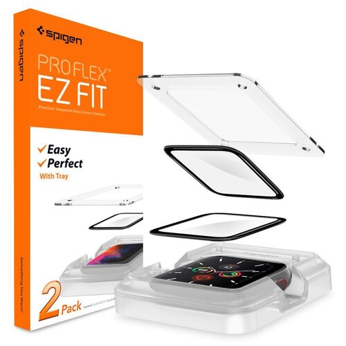 Защитное стекло Spigen ProFlex EZ Fit (AFL01220) для Apple Watch series SE/6/4/5 44mm (Black)