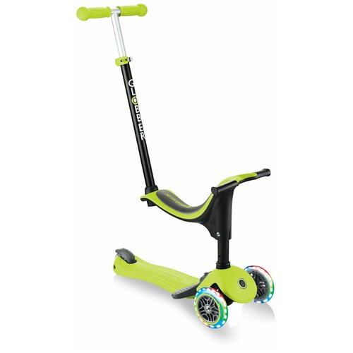 Самокат Globber GO UP SPORTY PLUS LIGHTS, зеленый