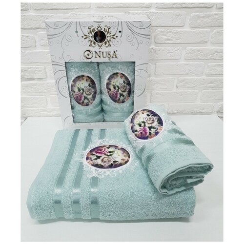 фото Nusa полотенце прованс цвет: минтоловый (50х90 см,70х140 см) br40986