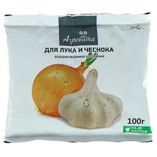 Удобрение водорастворимое Агровита, для лука и чеснока, 100 г биогумус ultraeffect bioline корневая подкормка 1 2 литра