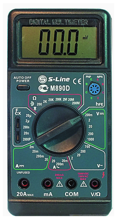 Мультиметры S-Line Мультиметр цифровой S-line M-890D