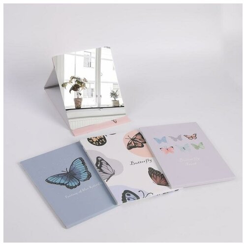 фото Зеркало настольное, зеркальная поверхность 15 × 18,5 см, цвет микс mikimarket