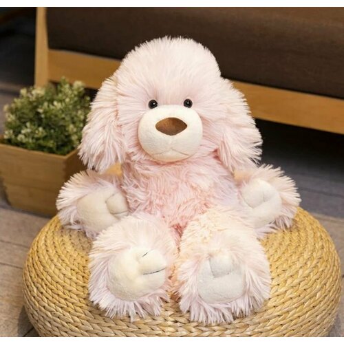 Мягкая игрушка Собачка/розовая лохматая игрушка-40 см