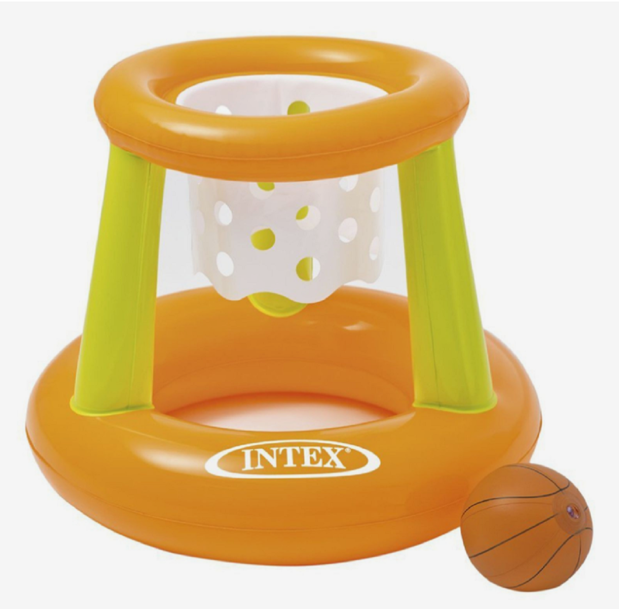 Набор для баскетбола intex, надувная корзина с мячом 58504