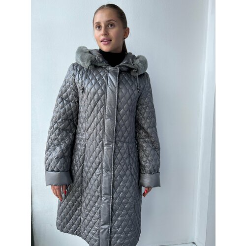 Пальто Erich Fend, размер 38, серый пальто пуховое женское red fox siberia ii m малиновый