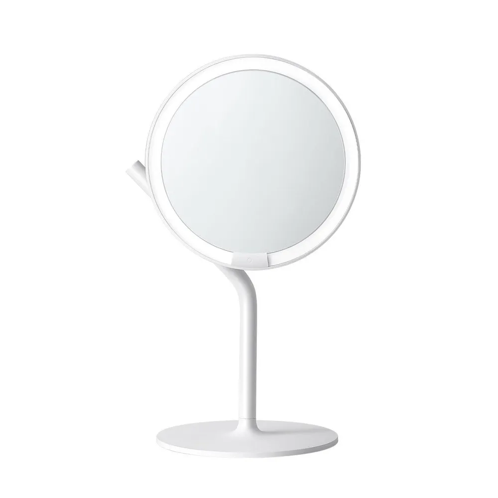 фото Зеркало косметическое AMIRO Mini 2 Desk Makeup Mirror White AML117 (белое)