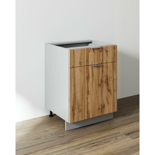 Тумба 60 см с ящиком Серый/Бунратти