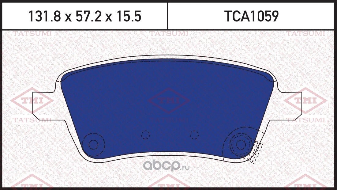 Колодки передние TATSUMI TCA1059