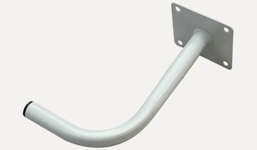 Изображение товара Кронштейн фасадный для уличных антенн, светильников, фонарей (вынос 0,30м, белый)