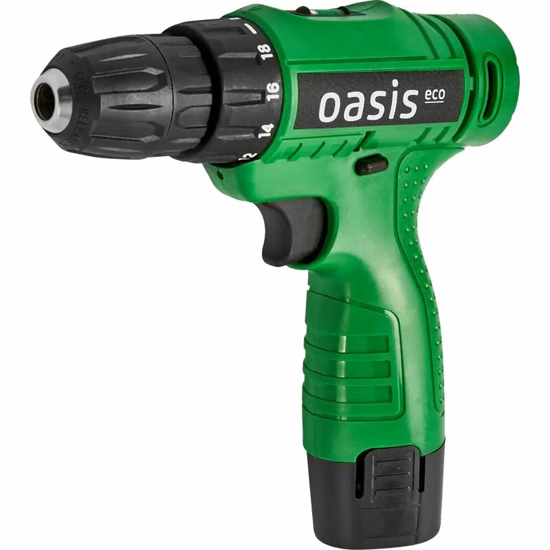 фото Дрель-шуруповерт аккумуляторная Oasis Eco AV-12, 12 В Li-ion 1.3 Ач