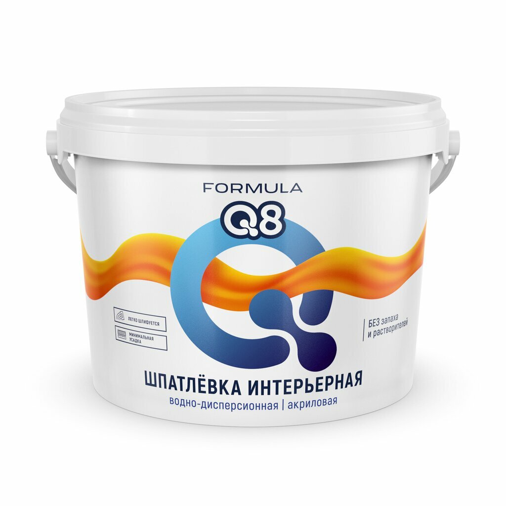 Formula Q8 Шпатлевка для стен готовая акриловая 3 кг