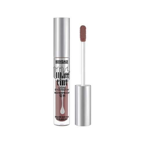 фото Тени для век жидкие матовые luxvisage matt tint waterproof 12h т.110 dark choco 3 г
