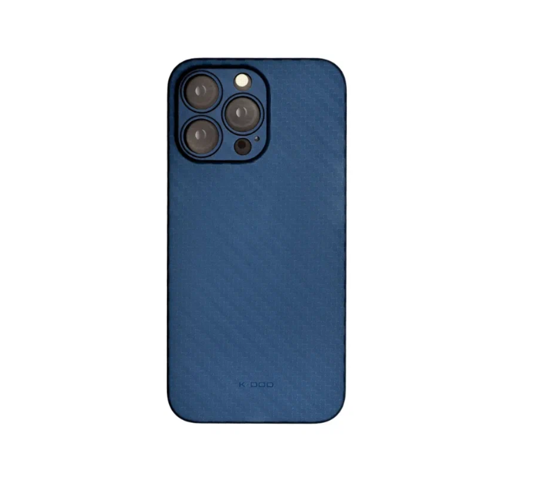Ультратонкий чехол для iPhone 12 Pro Max KZDOO (K-DOO) Air Carbon , синий супертонкий чехол для Айфон 12 про макс