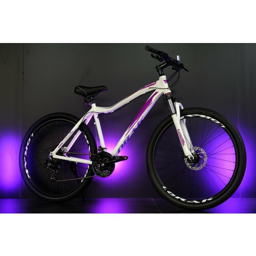 Велосипед женский Lorak Glory 100 HD 15 дюймов рост 140160см белыйфиолетовый 42400₽