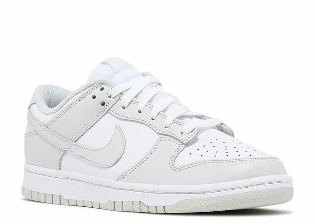 Кроссовки NIKE Dunk Low, размер 7US / 40EUR, серый/белый — фото 1