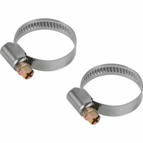 фото Хомут masterprof w2 d25-40 мм цвет серый 2 шт.
