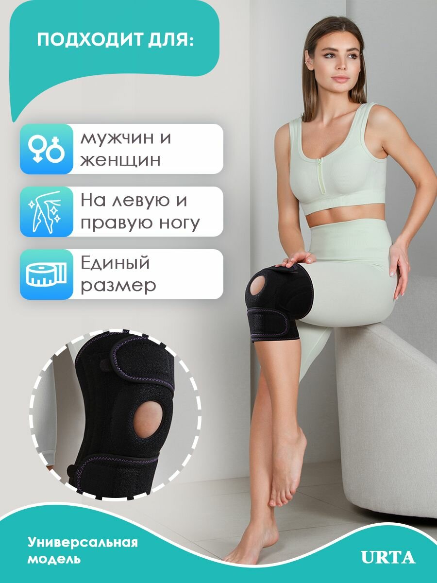 Ортезы Бандаж ортез фиксатор на коленный сустав универсальный разъемный, наколенник ортопедический спортивный, послеоперационный ортез на колено мужской, женский, для взрослых и детей