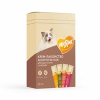Крем лакомство для кошек Мнямс Ассорти вкусов 20 штук по 15 грамм