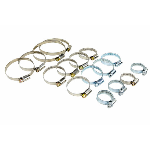 Комплект винтовых червячных хомутов патрубков двигателя на ВАЗ 2107 инжектор 949₽