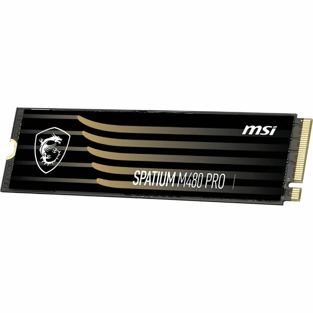 SSD жесткий диск MSI S78-440L1G0-P83 TLC 3D NAND, 1 ТБ, черный — фото 1