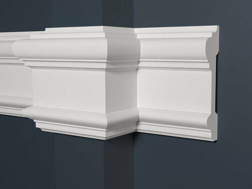 Изображение товара Молдинг для стен декоративный дюрополимер Decor-Dizayn (Декор-Дизайн), 96x25x2000 мм, DD601 белый